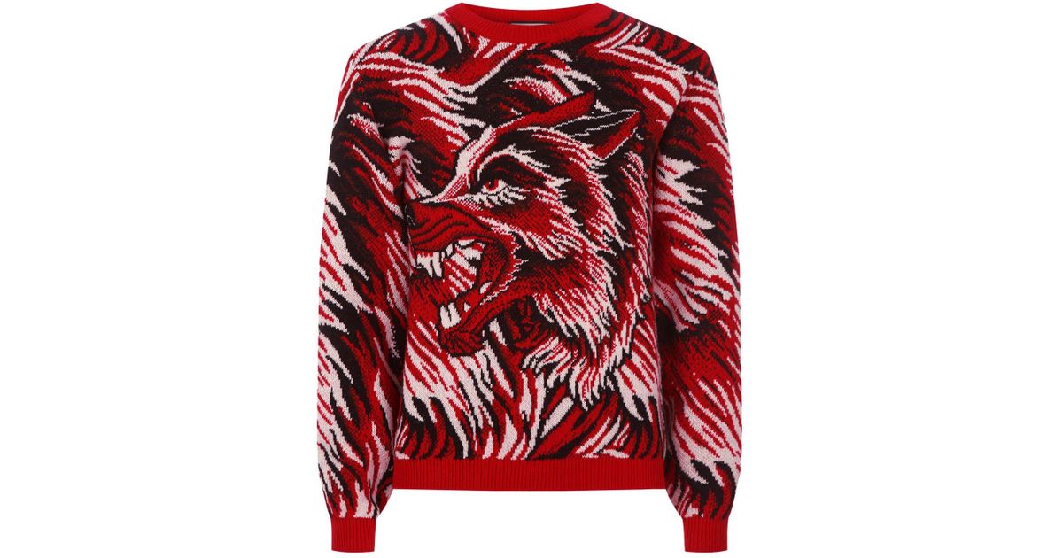 gucci wolf sweater