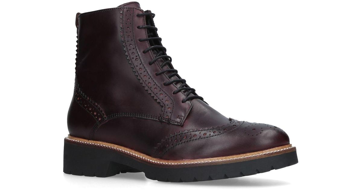 carvela snail lace up ankle boots