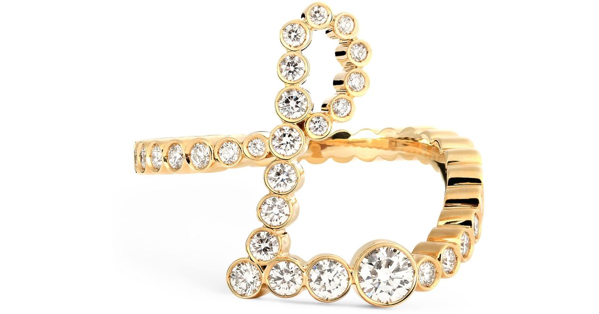 L Rind Sophie Bille Brahe And Diamond Ensemble 'L' Ring in Metallic | Lyst UK