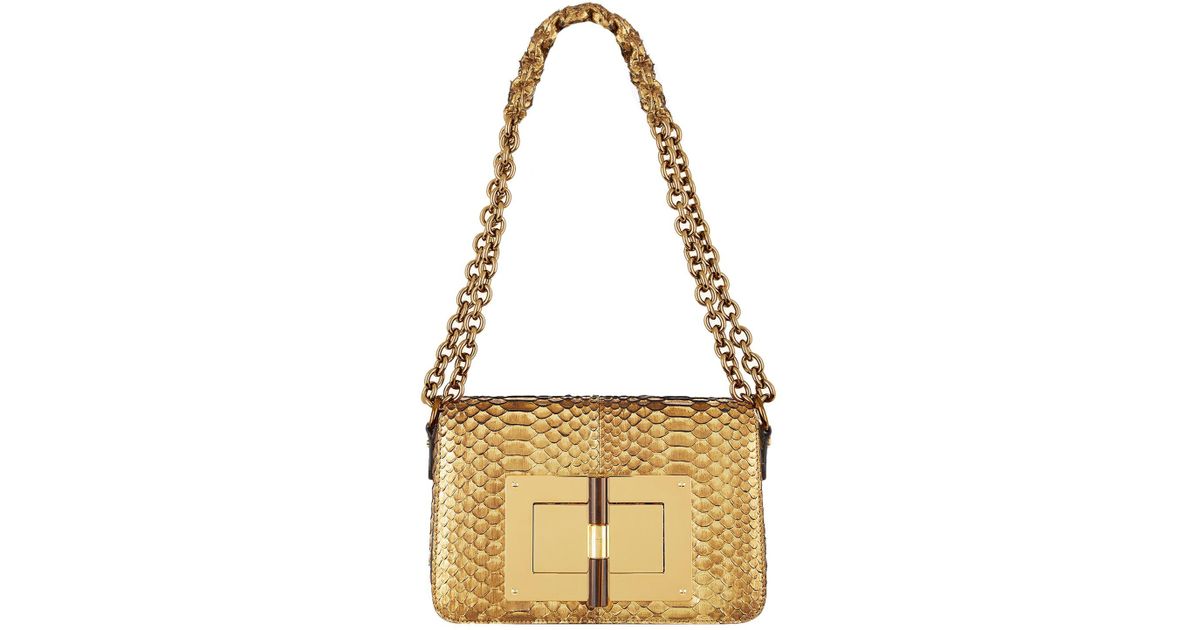 Pre-owned Tom Ford Natalia Python Handbag In Other