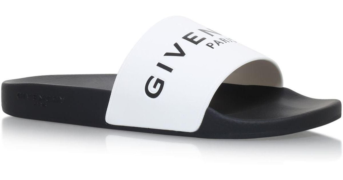 Givenchy Synthetic Logo Sliders for Men 