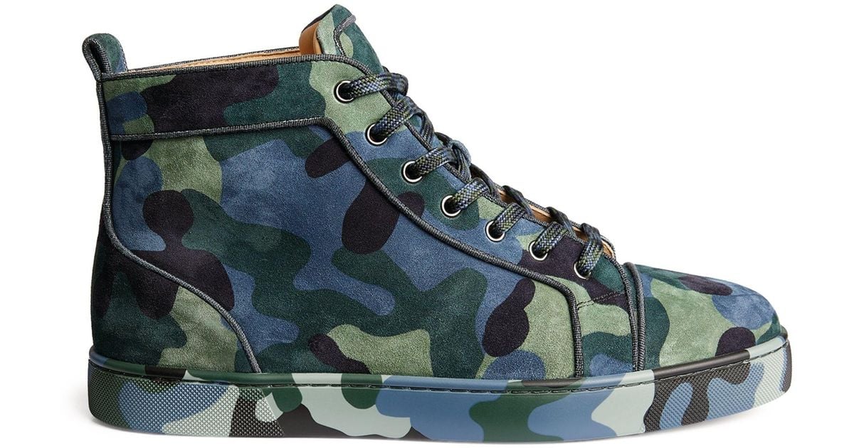 Louis Orlato Camouflage Sneakers in Multicoloured - Christian