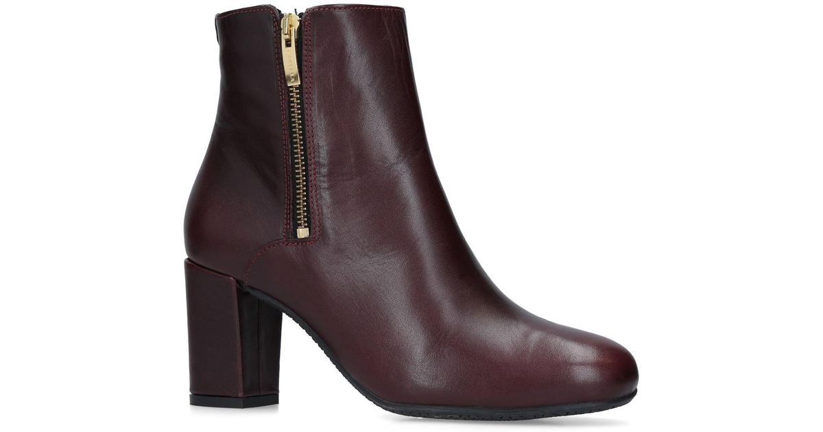 carvela burgundy ankle boots