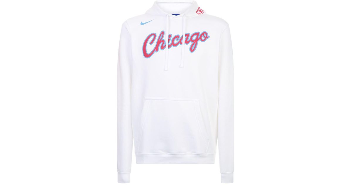 White chicago bulls sweatshirt Clearance