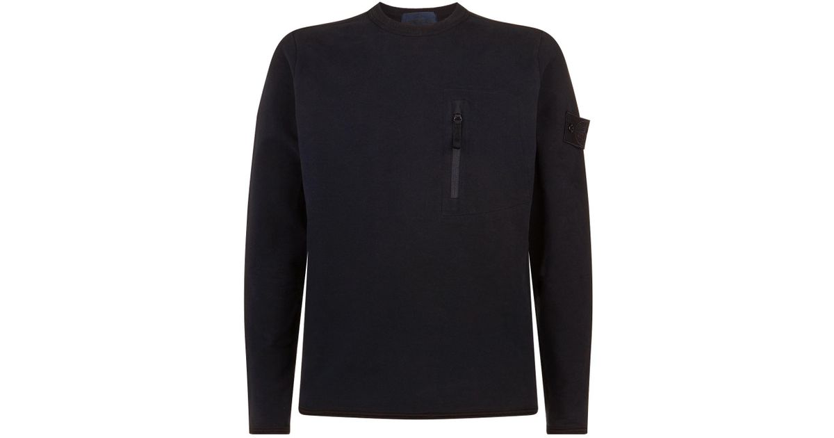 stone island ghost jumper black
