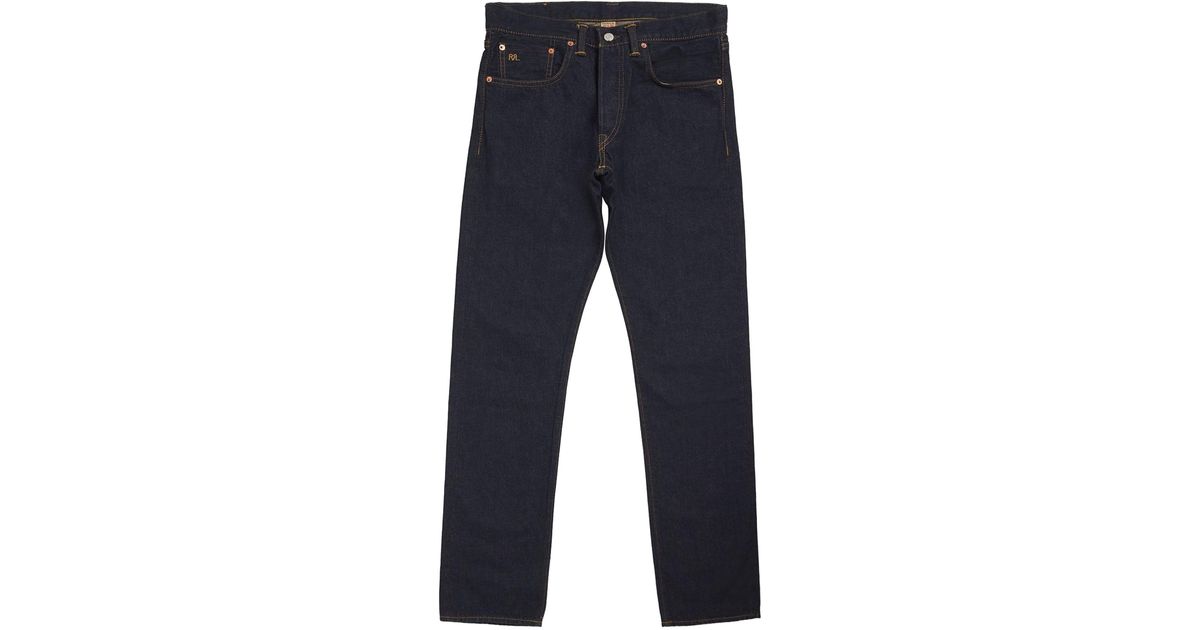 Polo Ralph Lauren Straight-Leg Selvedge Denim Jeans in Blue for Men | Lyst