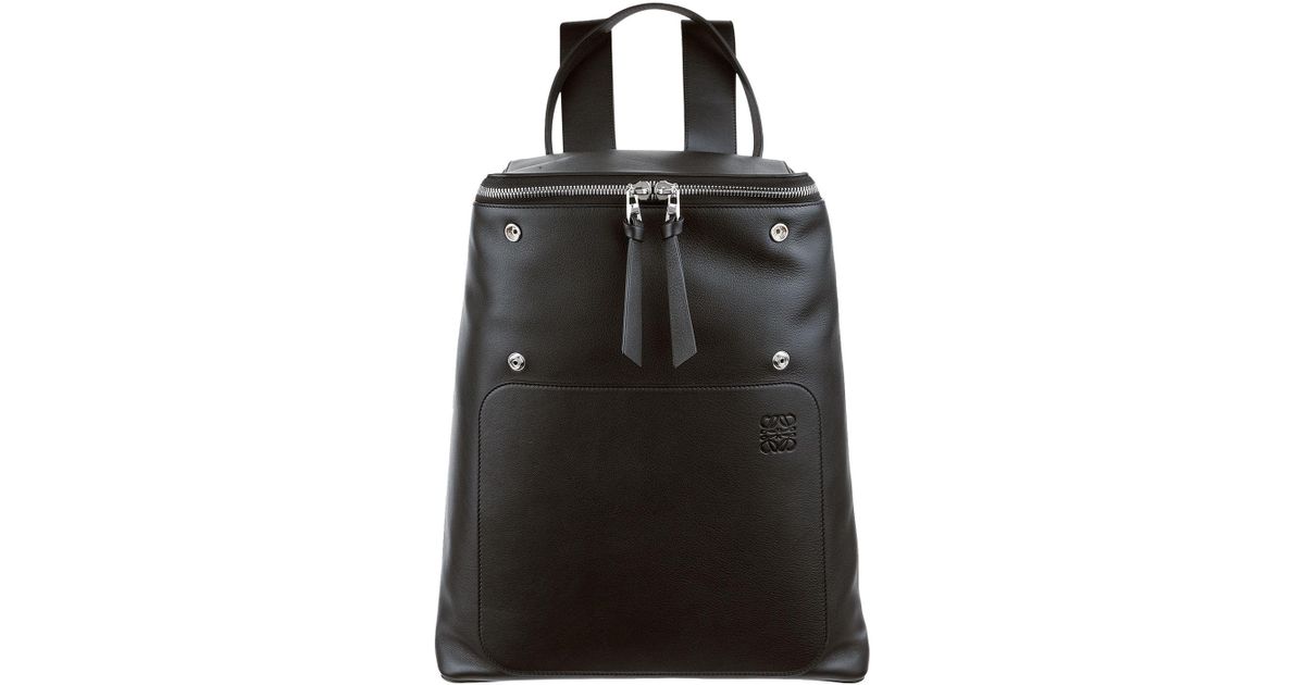 Loewe Leather Goya Backpack in Black for Men - Lyst