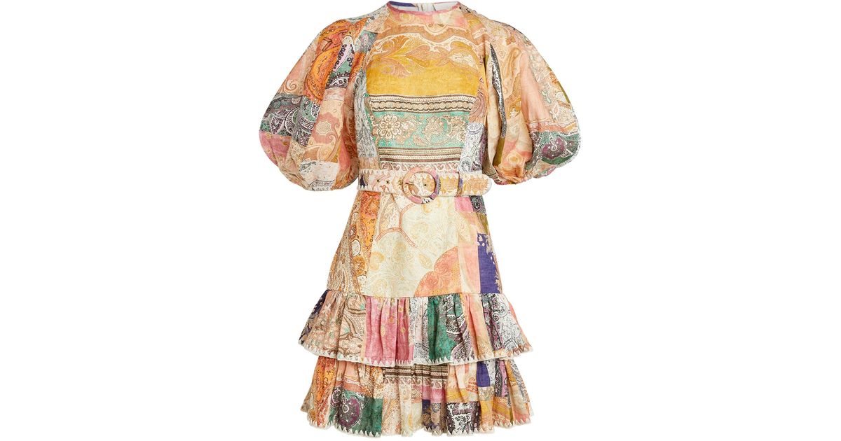 zimmermann white ruffle dress