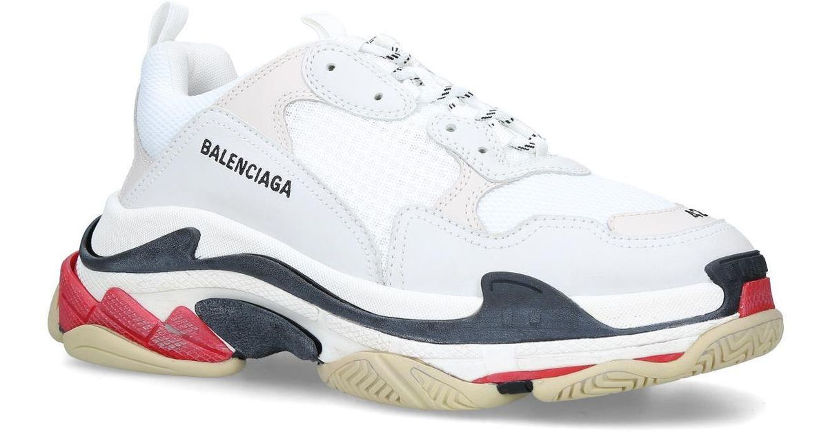 balenciaga triple s mens white