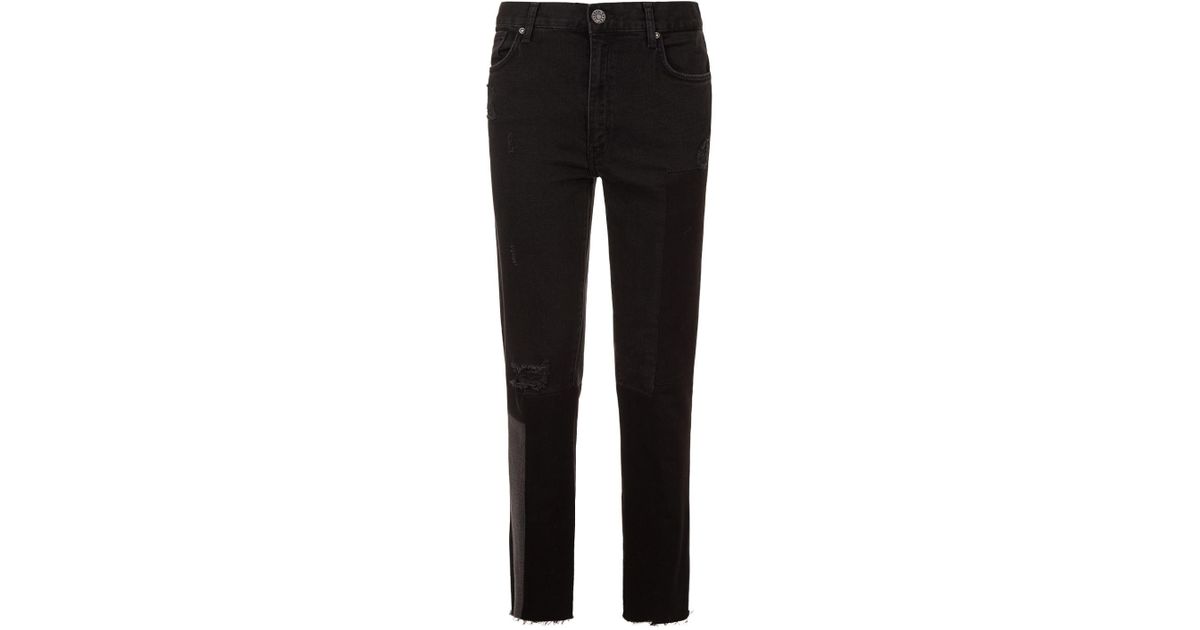 sandro patchwork jeans