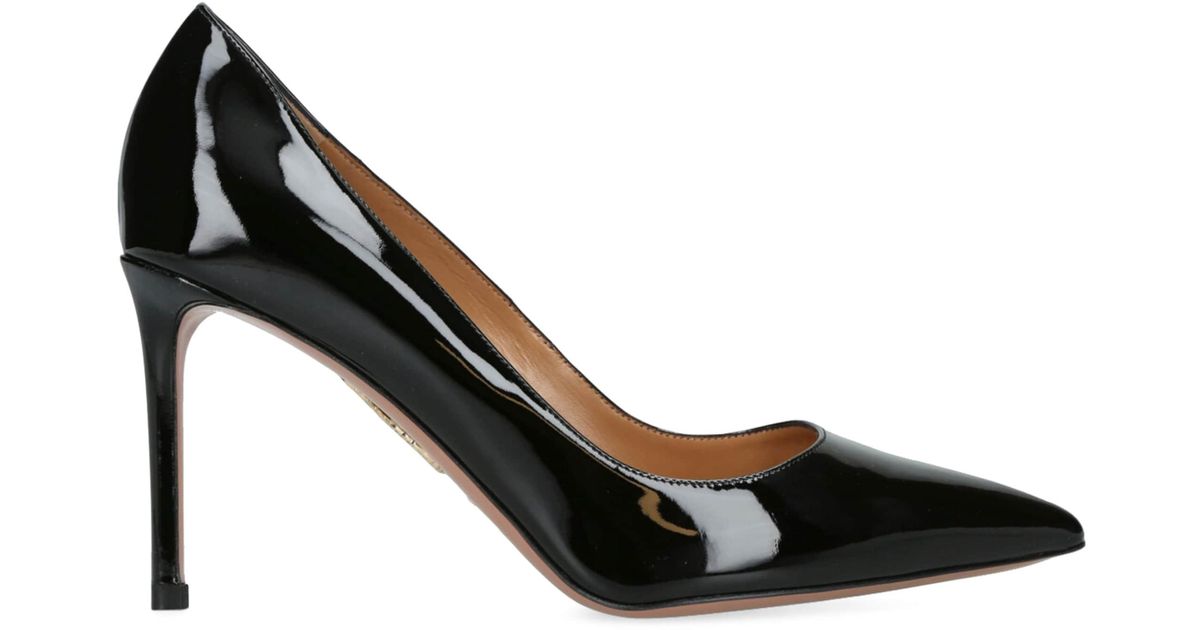 Aquazzura Patent Leather Purist Pumps 85 in Black Lyst UK