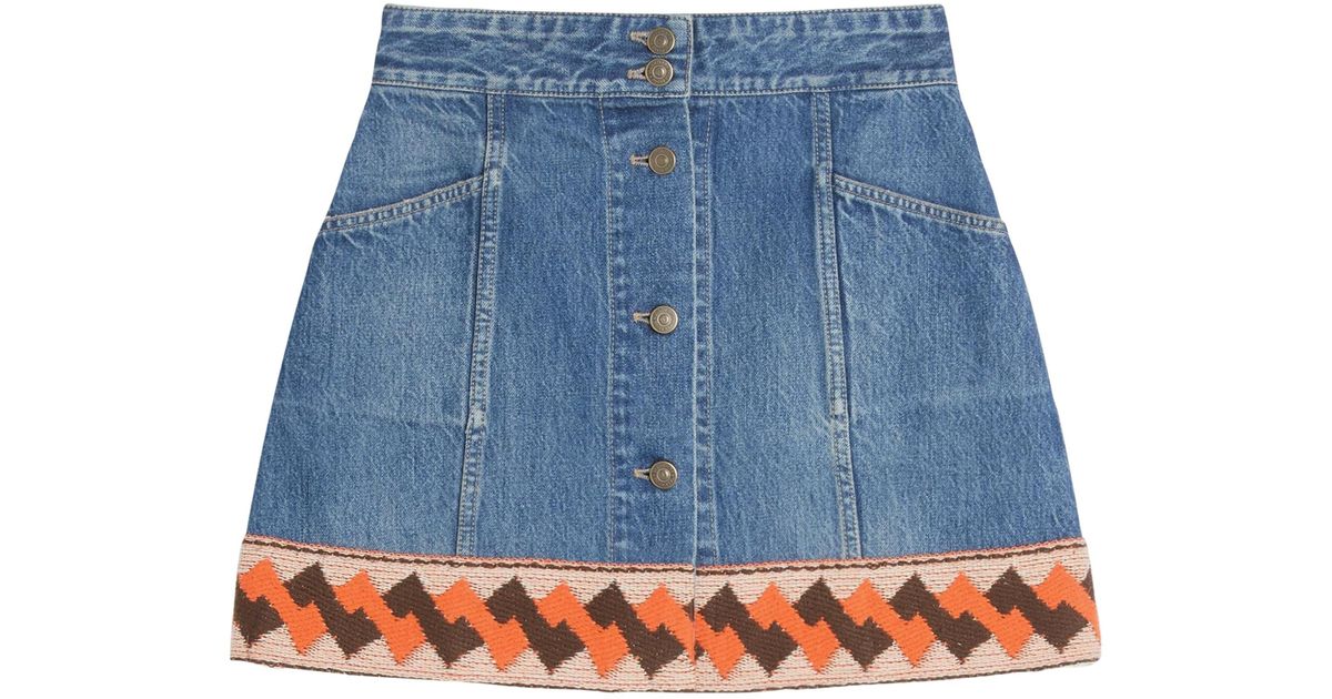スカート VALENTINO GARAVANI Denim Mini Skirt Valentino Garavani Denim Mini Skirt | italist