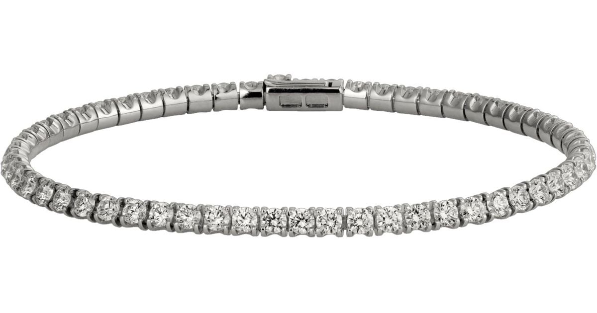 Cartier White Gold And Diamond Essential Lines Bracelet Lyst UK