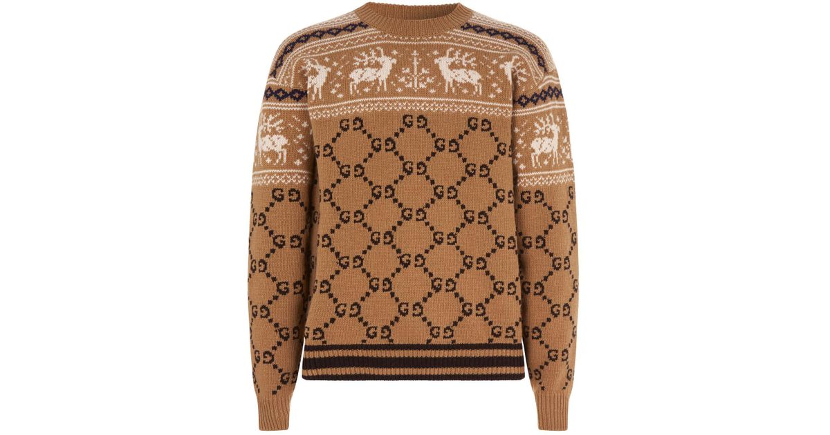 gucci reindeer sweater