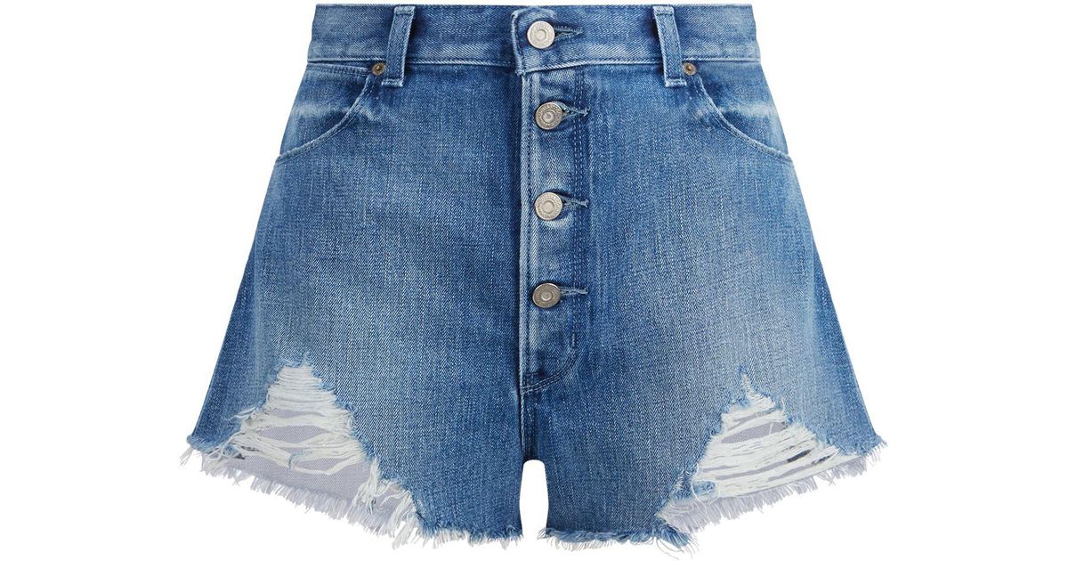 moussy denim shorts