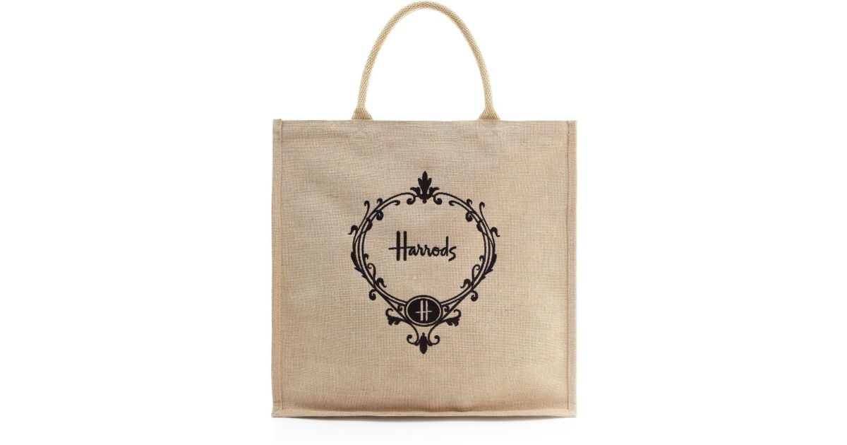 harrods jute bag