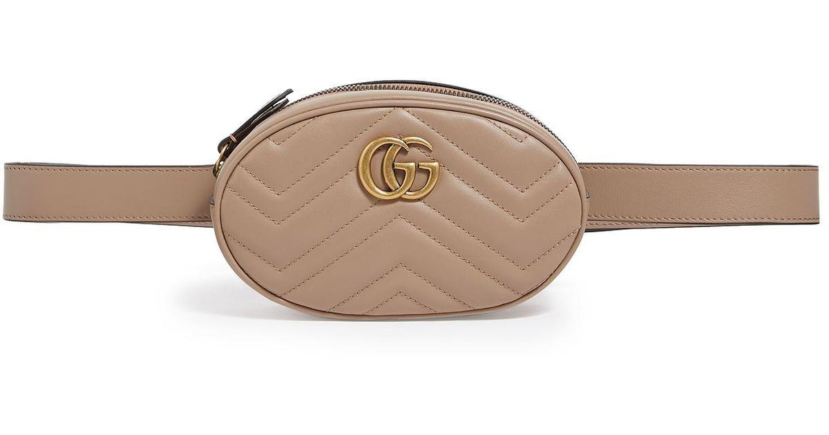 gg marmont matelassé leather belt bag price