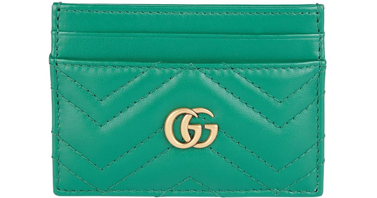 gucci card holder green