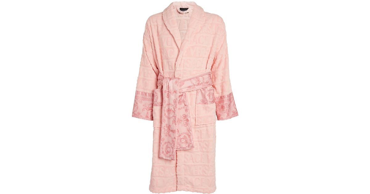 Vercase Rope Versace Baroque Bath Robe in Pink for Men | Lyst