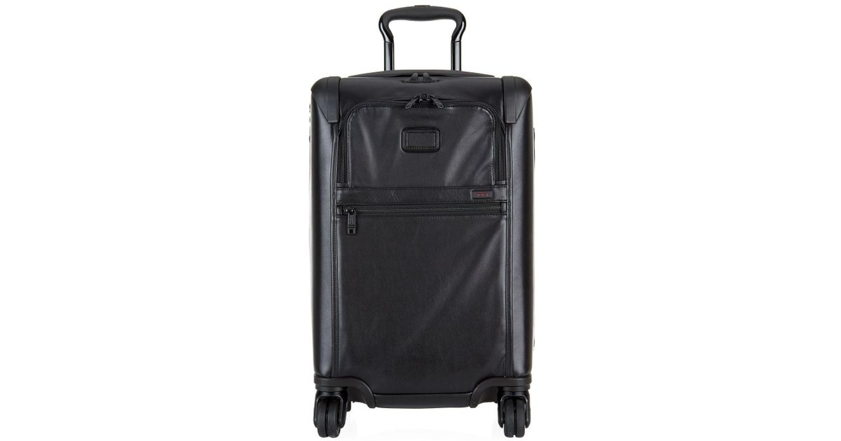 Tumi Alpha 2 International Expandable 4-wheel Leather Carry-on Case (56cm)  in Black for Men | Lyst