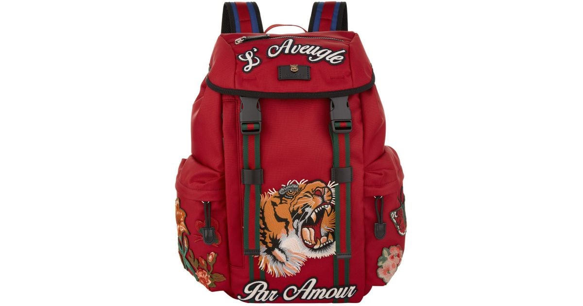 gucci backpack with tiger
