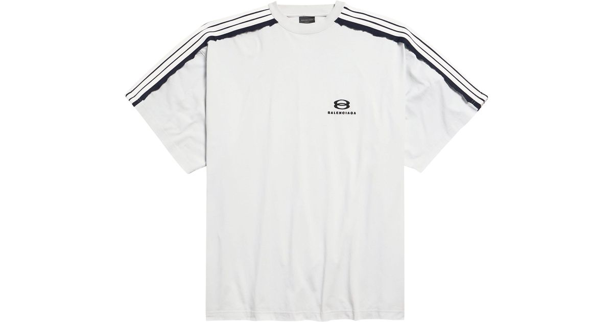 BALENCIAGA Unity Icon フットボール　Vネック　希少サイズ1 Balenciaga Unity Sports Icon T-Shirt Oversize in White for Men | Lyst