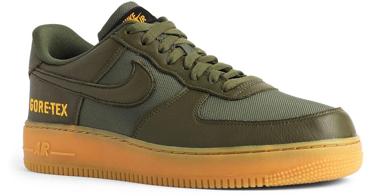 Nike Leather Air Force 1 Gtx in Olive 