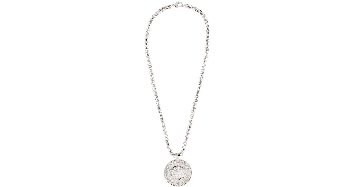 versace medusa medallion necklace