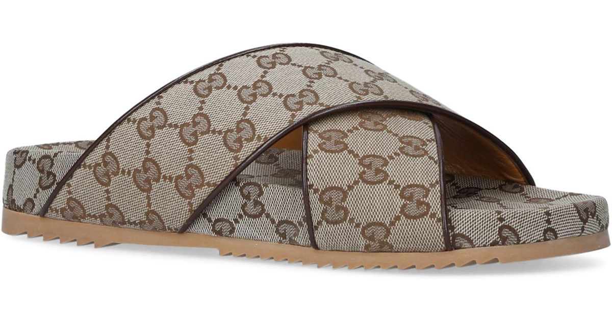 gucci cross slides