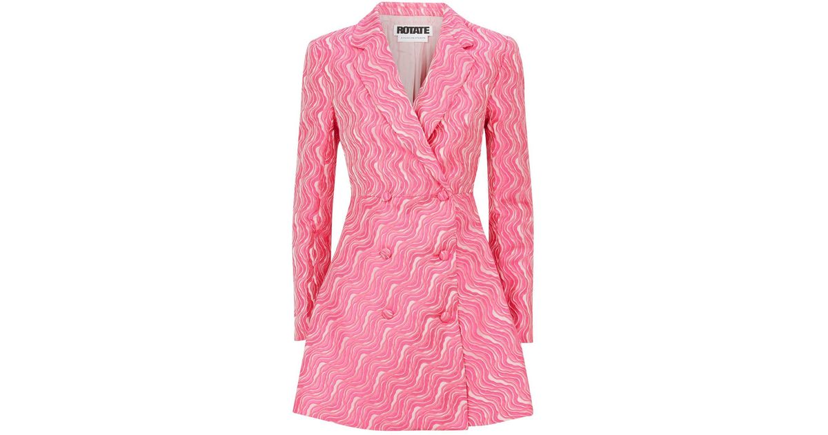 rotate pink blazer dress ROTATE BIRGER CHRISTENSEN NEWTON BLAZER DRESS