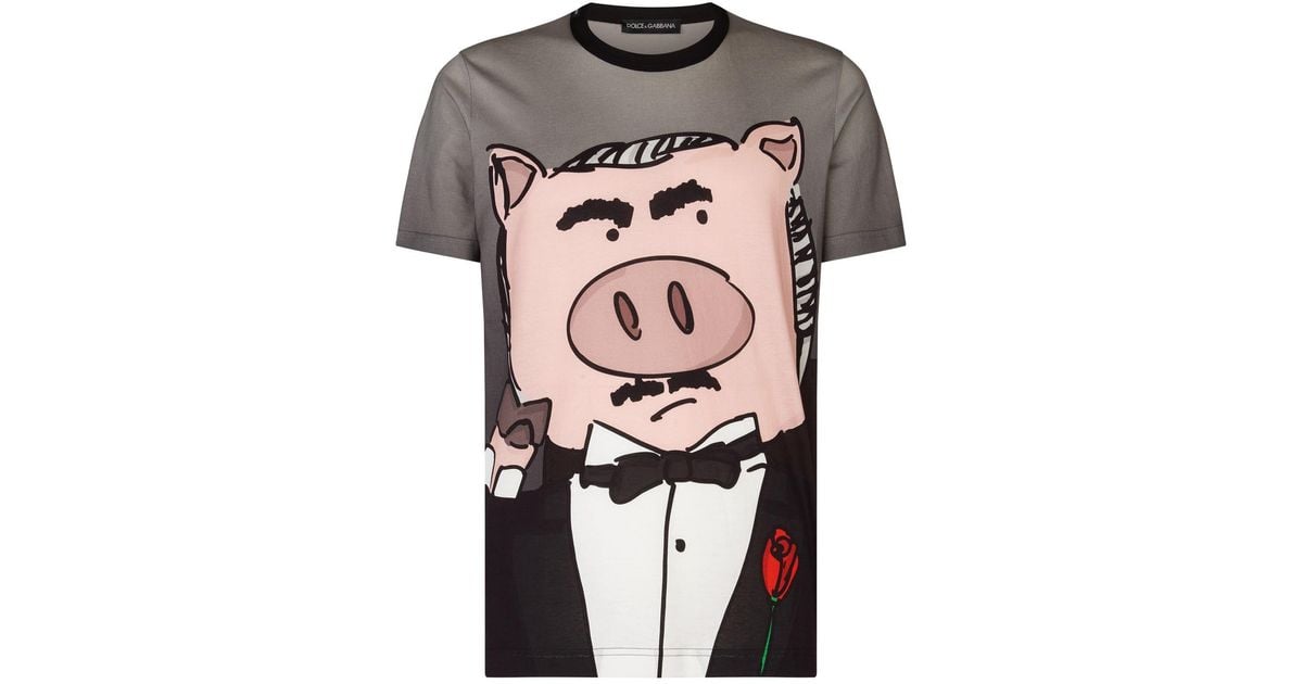 Dolce & Gabbana Cotton Year Of The Pig T-shirt in Pink for Men - Lyst