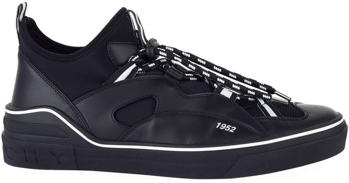 Givenchy Denim George V Low-top Sneakers in Black for Men - Lyst