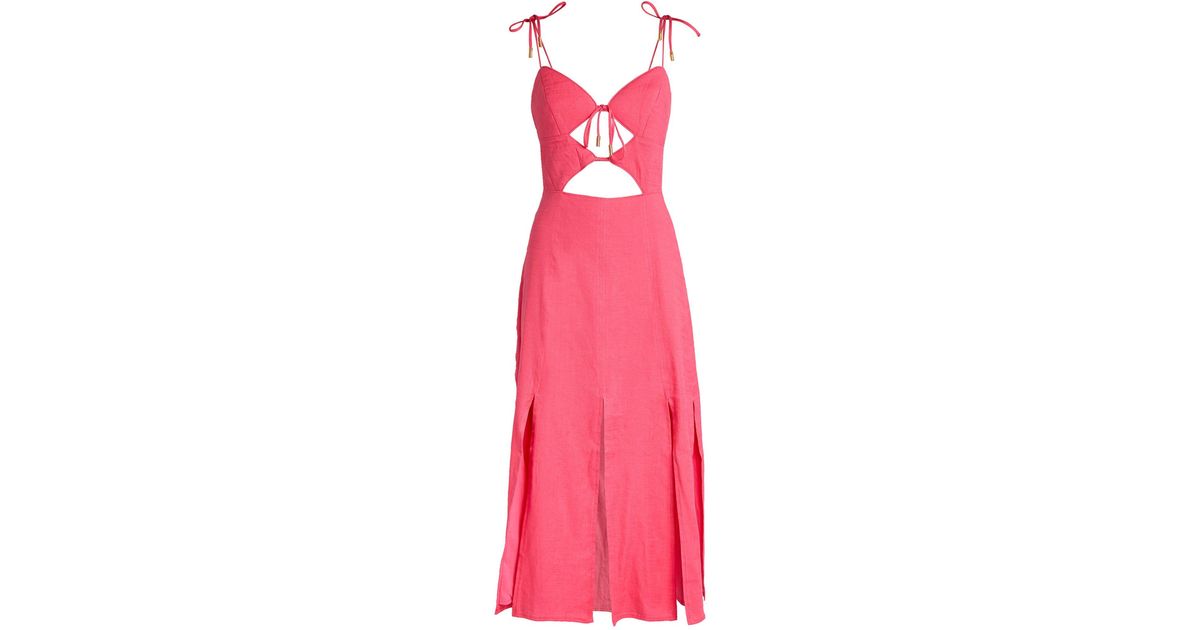 Cult Gaia Liv Midi Dress in Pink | Lyst