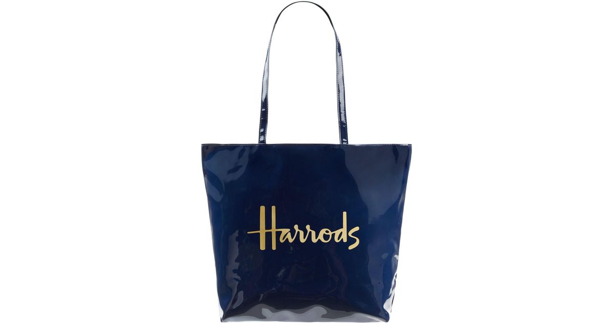 harrods signature logo tote bag