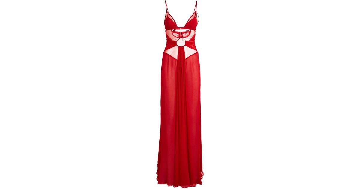 open lace back dress V-Wire Bra Maxi Dress 44