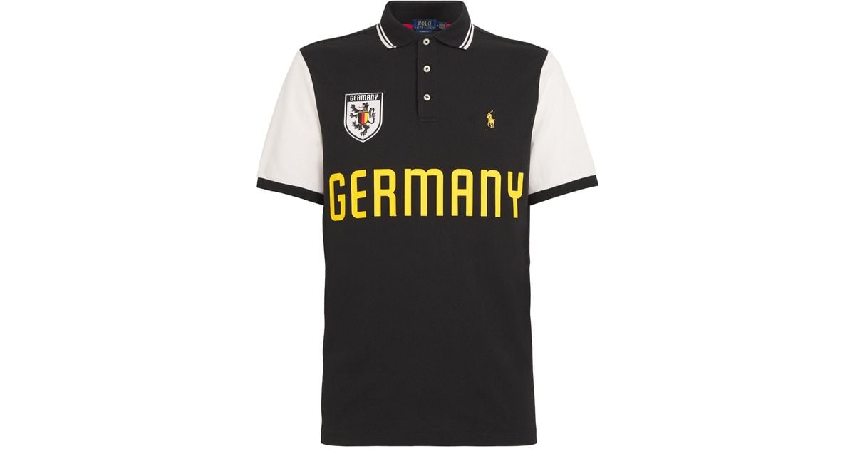 Polo Ralph Lauren Cotton Germany Polo Shirt in Black for Men Lyst