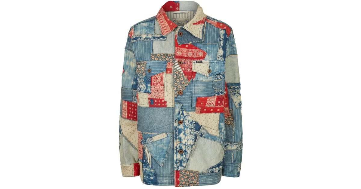 ralph lauren patchwork denim jacket
