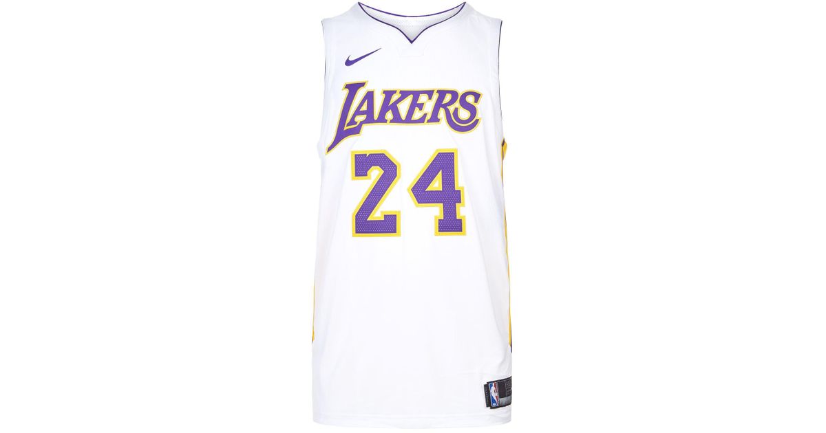 Nike Kobe Bryant Lakers Basketball Jersey in White for Men - Lyst Nike Kobe Bryant Lakers Basketball Jersey in White for Men - Lyst