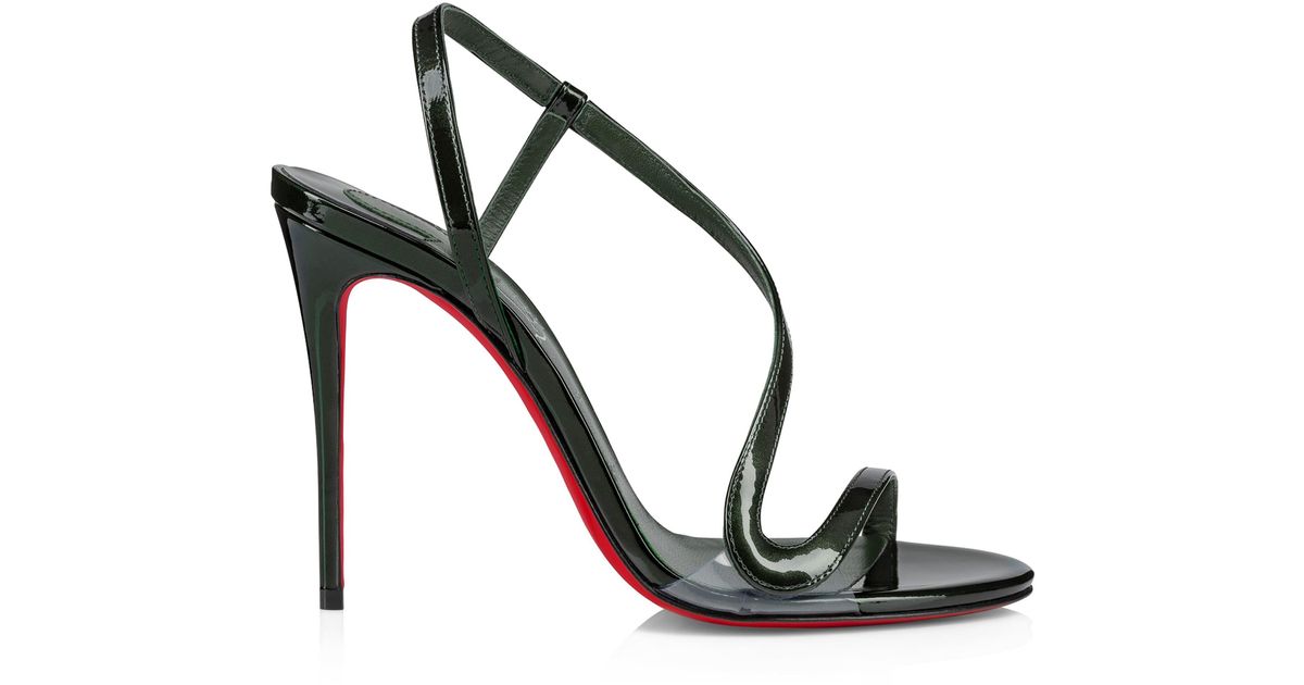 サンダル・ミュール Christian Louboutin Rosalie Black Patent Leather Sandals Christian Louboutin Rosalie black patent leather sandals