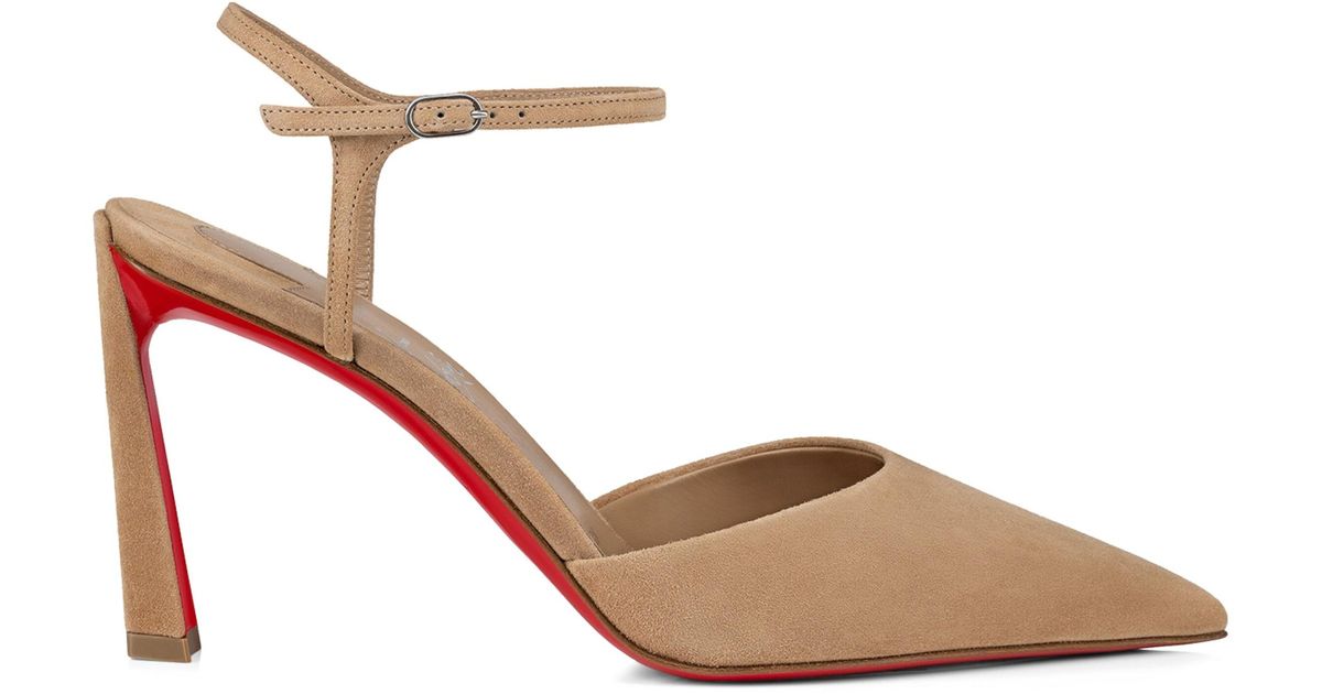Christian Louboutin リヴィエラ Christian Louboutin Condora Riviera Pumps 85 in Natural | Lyst