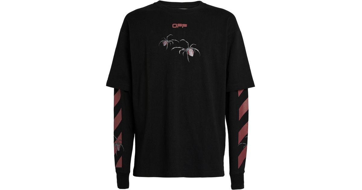 Off-White c/o Virgil Abloh Spider Arrows Logo Layered T-shirt in 
