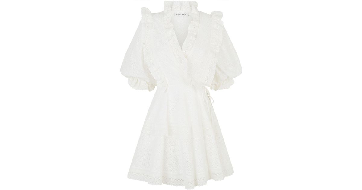 shona joy ackley puff sleeve mini dress