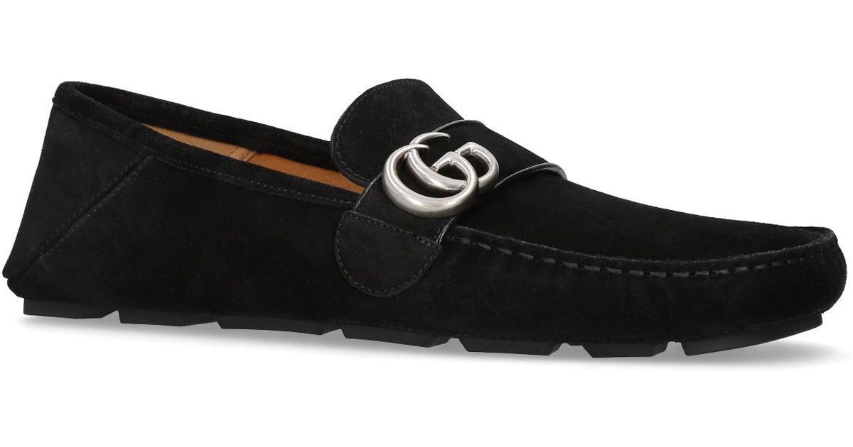 gucci suede driving shoes