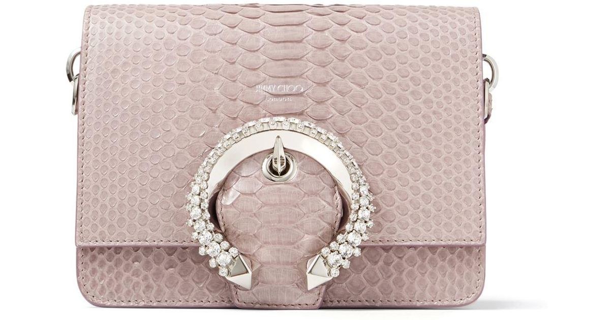 Jimmy Choo Python Madeline Shoulder Bag in Purple | Lyst Jimmy Choo Python Madeline Shoulder Bag in Purple | Lyst