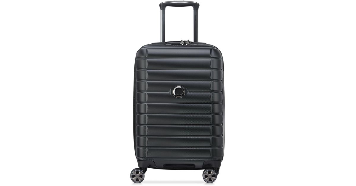 Delsey Shadow Spinner Cabin Suitcase (55cm) in Black | Lyst