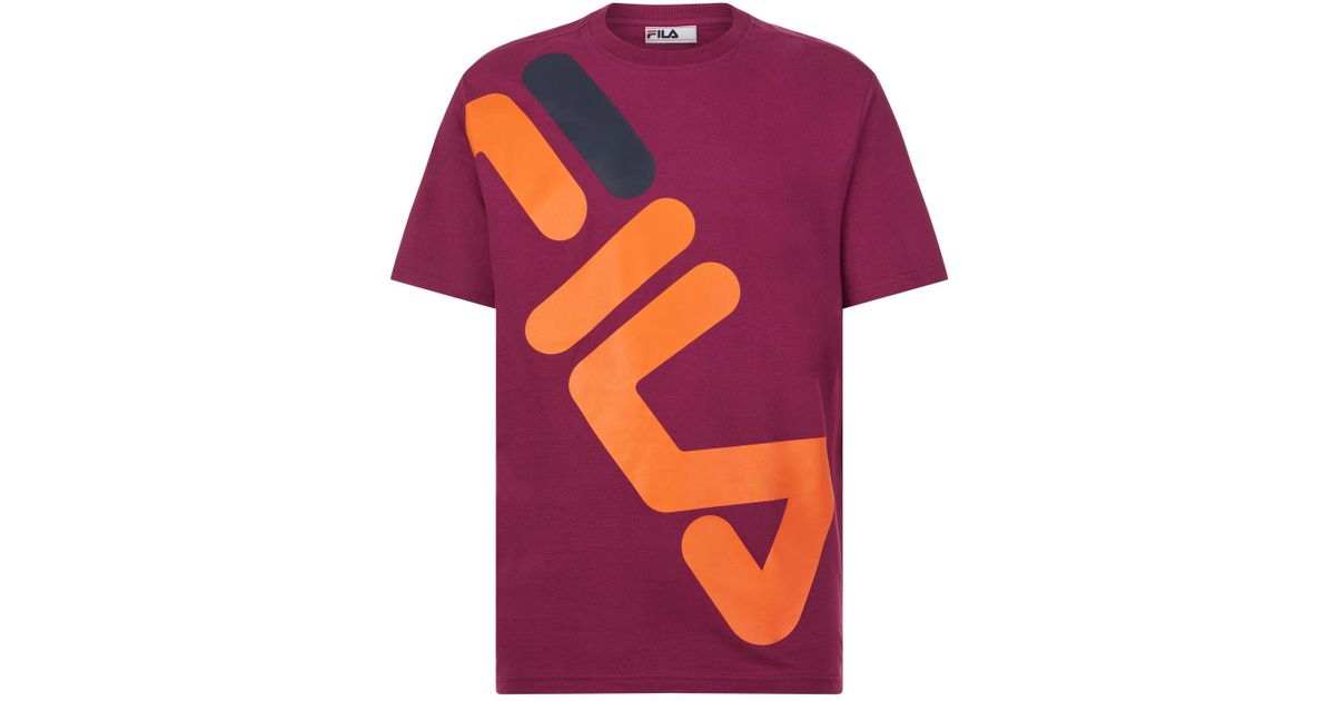 burgundy fila shirt
