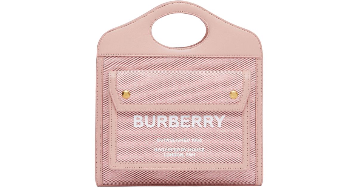 burberry tote pink