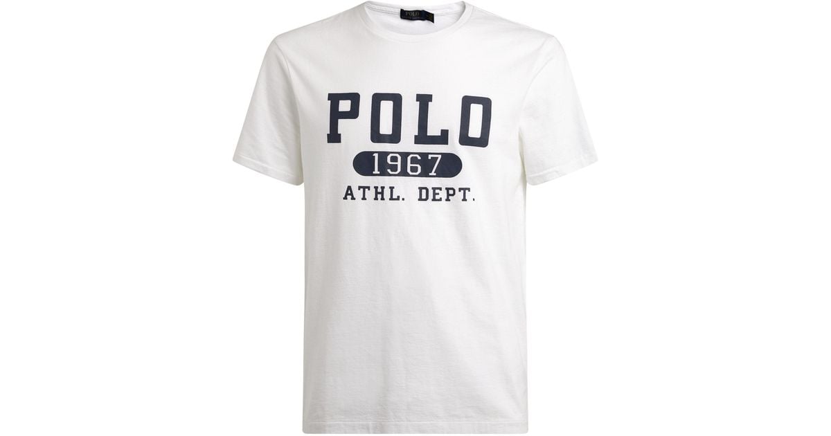 Ralph Lauren Cotton Polo 1967 T-shirt in White for Men - Lyst