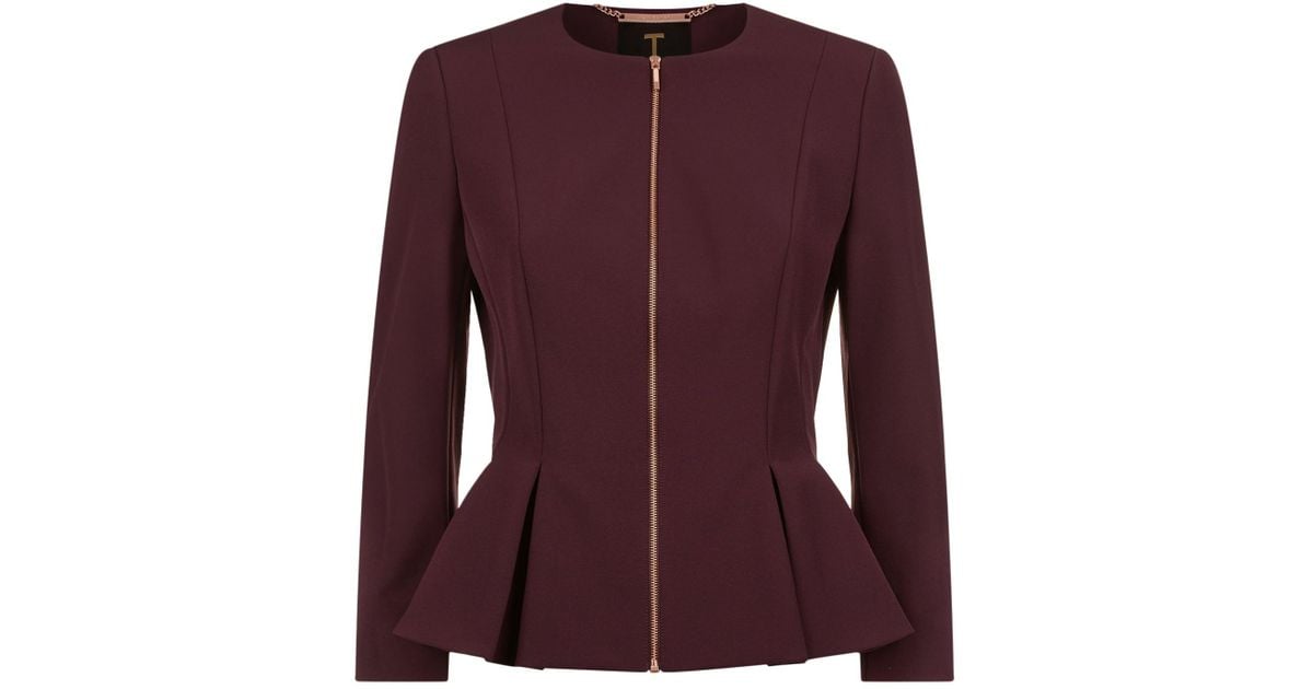 ted baker peplum jacket