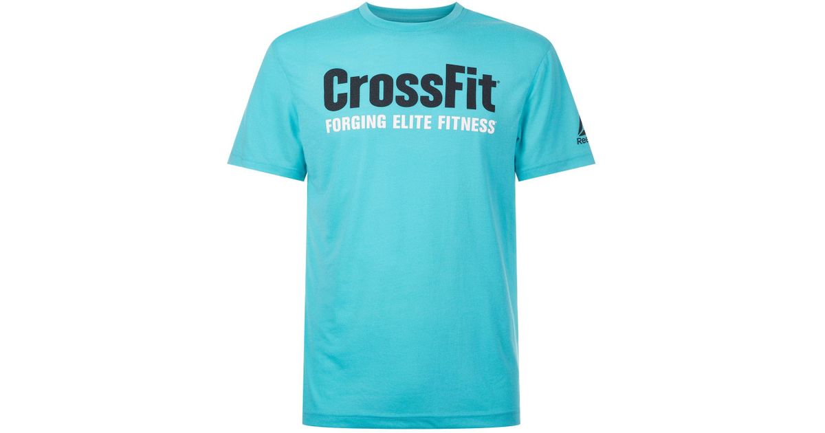Reebok Crossfit T-shirt in Blue for Men - Lyst